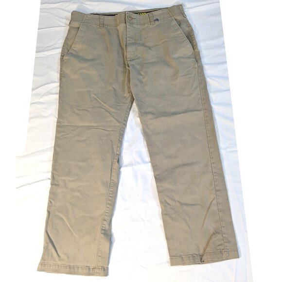 Lee Khaki Pants Mens 36x29 Beige Straight Fit Extreme Comfort Performance Series - Picture 1 of 14